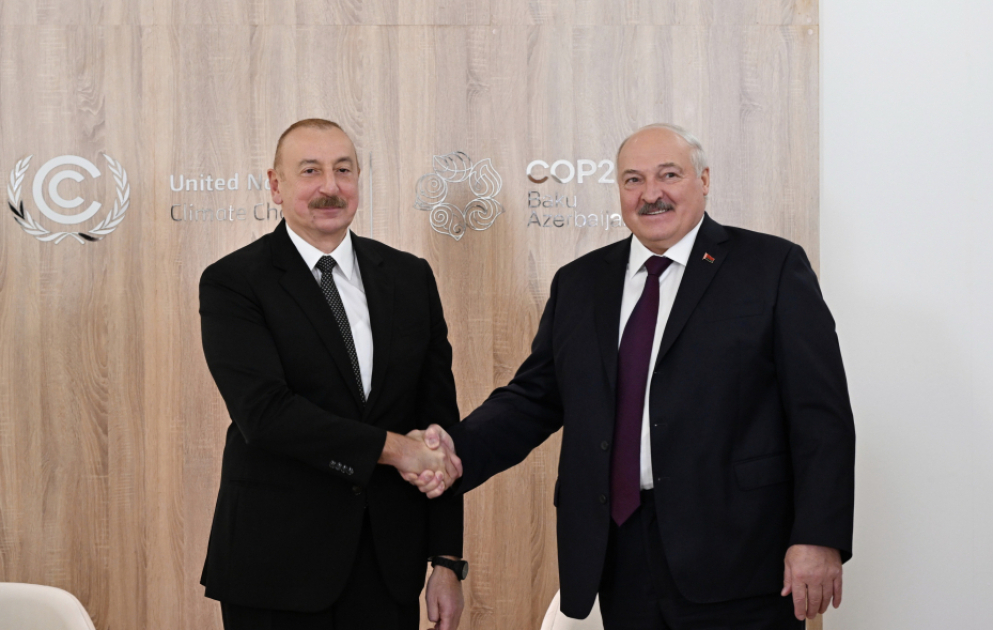 President Ilham Aliyev met with President of Belarus