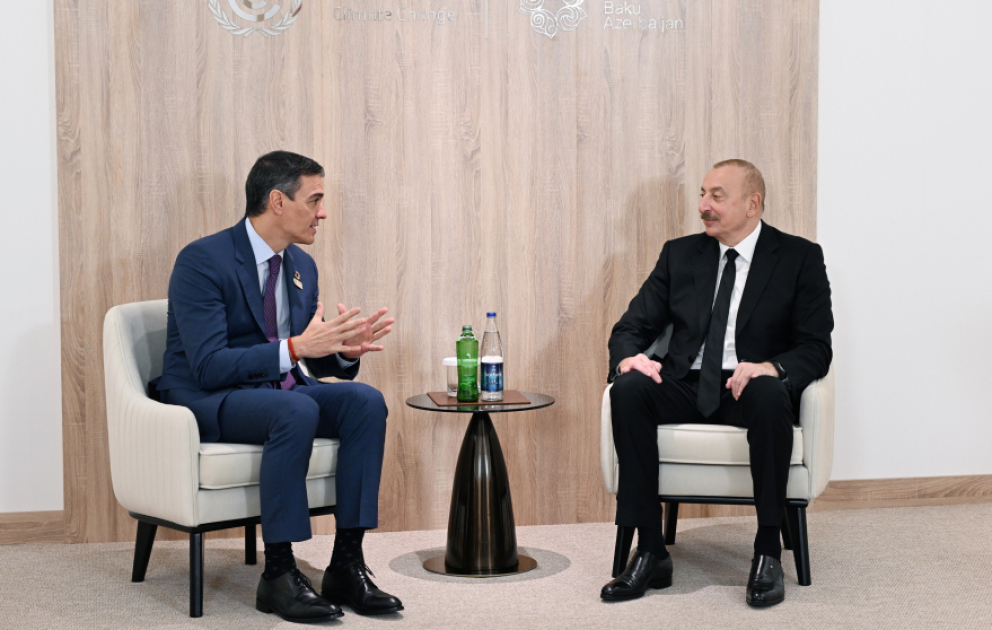 Prezident İlham Əliyev İspaniya Krallığı Hökumətinin Sədri ilə görüşüb