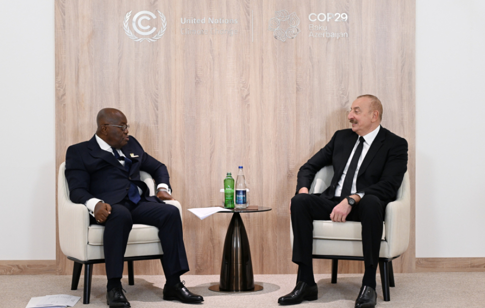 Präsident Ilham Aliyev trifft Präsident von Ghana