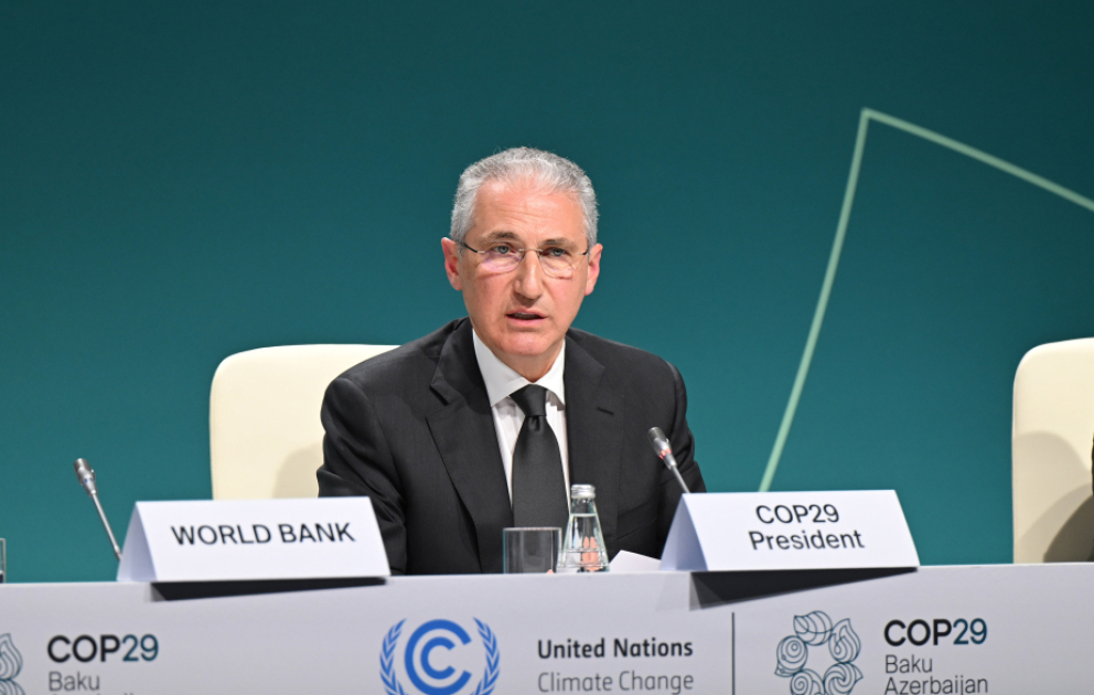 COP29-un Prezidenti: İtki və Zərərlərə Cavab Fondu artıq maliyyə vəsaitlərini paylamağa hazırdır