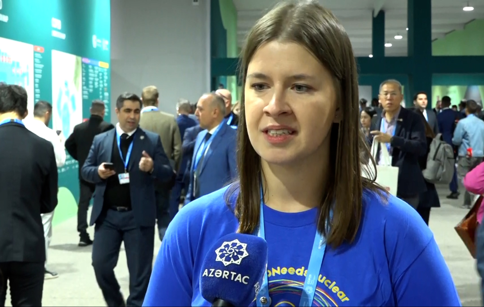 Представительница Nuclear for Climate: Мы приехали из разных мест и очень ценим возможность узнать больше об Азербайджане и Баку