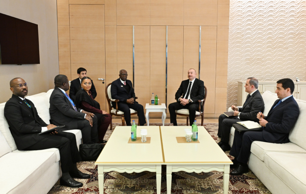 President of Azerbaijan Ilham Aliyev met with Vice-President of Gabon