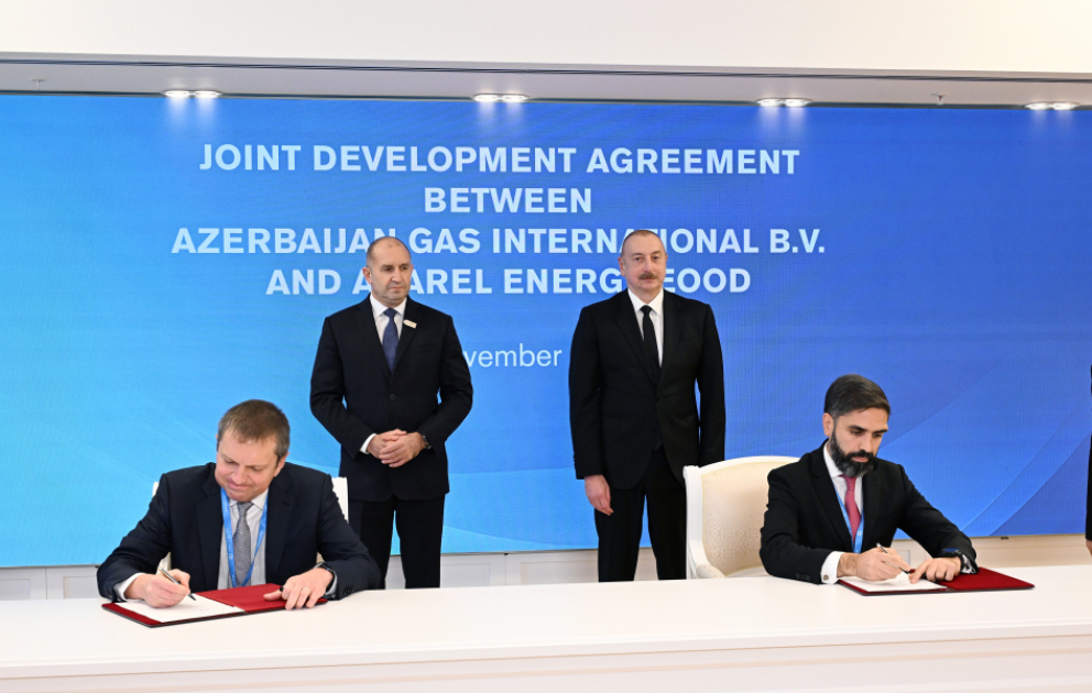 Les sociétés SOCAR et Asarel Energy signent un accord de développement conjoint en présence des présidents azerbaïdjanais et bulgare