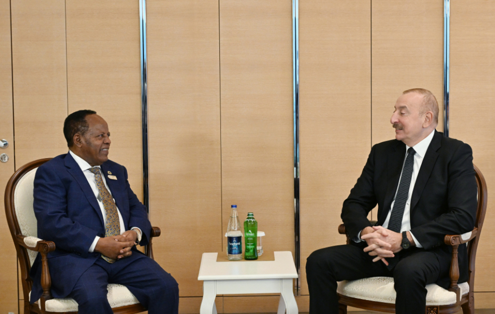 Präsident Ilham Aliyev trifft Präsident Äthiopiens