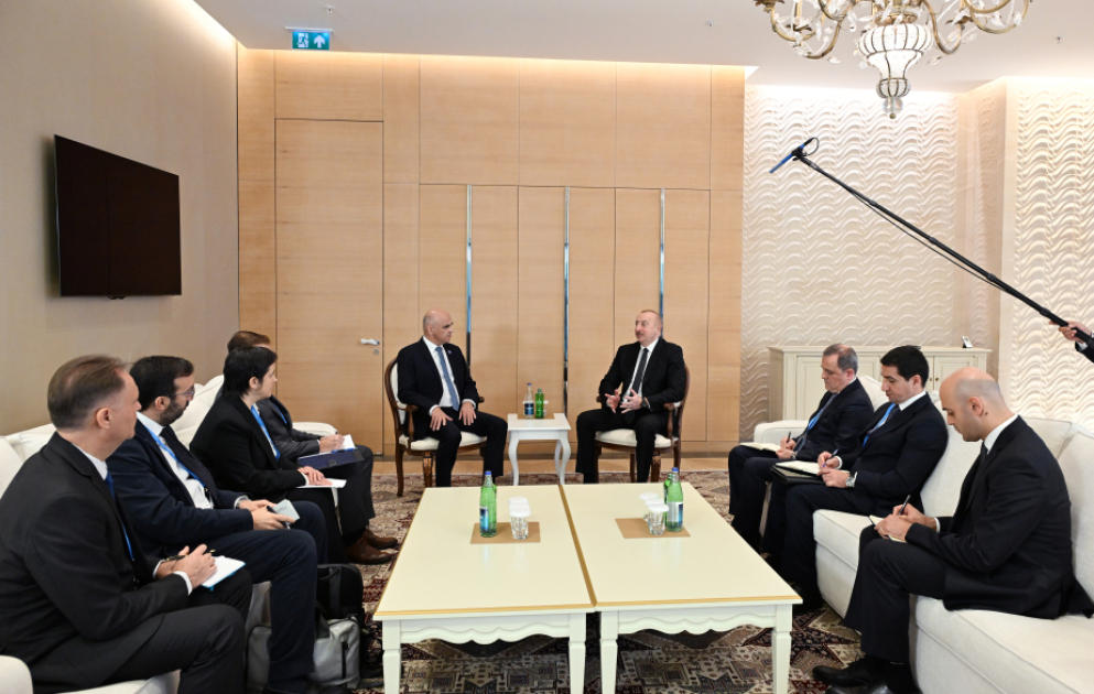 Le président azerbaïdjanais rencontre le Secrétaire général du Conseil de l'Europe