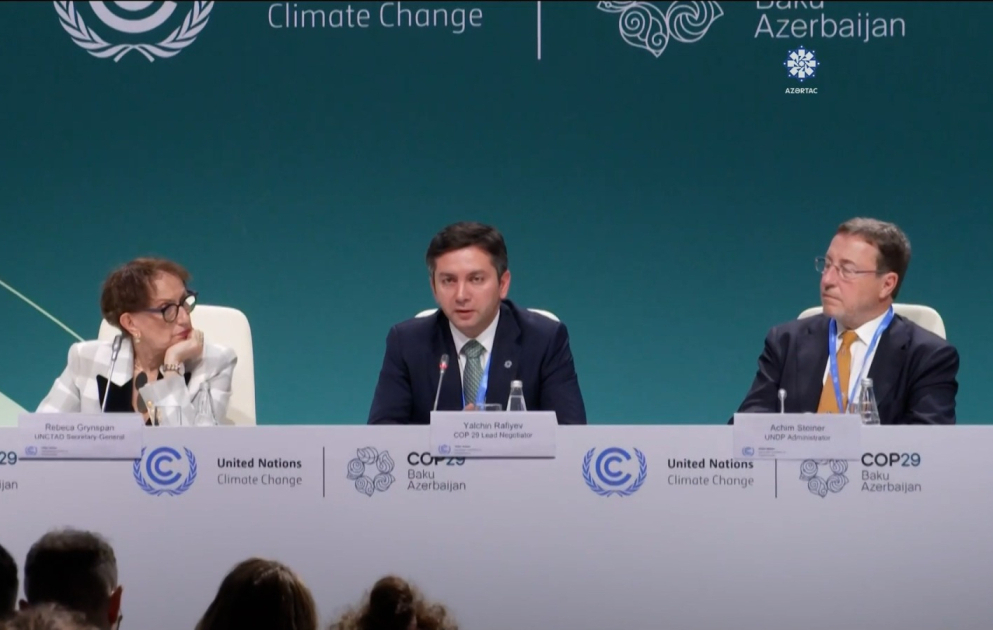 COP29 gündəlik mətbuat konfransında əldə edilmiş uğurlardan bəhs edilib