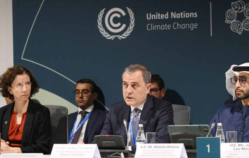 COP29: “İqlim və Sülh: heç kimi arxada qoymamaq naminə birgə fəaliyyət” adlı panel iclas keçirilib