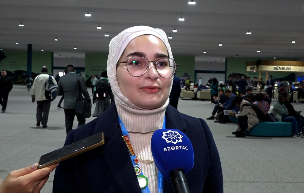 İordaniyalı tələbə: COP29-da yeni texnologiyalar və süni intellektdən istifadə yollarını öyrəndim