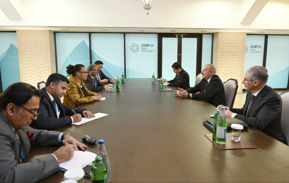 Präsident Ilham Aliyev trifft Generalsekretärin des Commonwealth of Nations