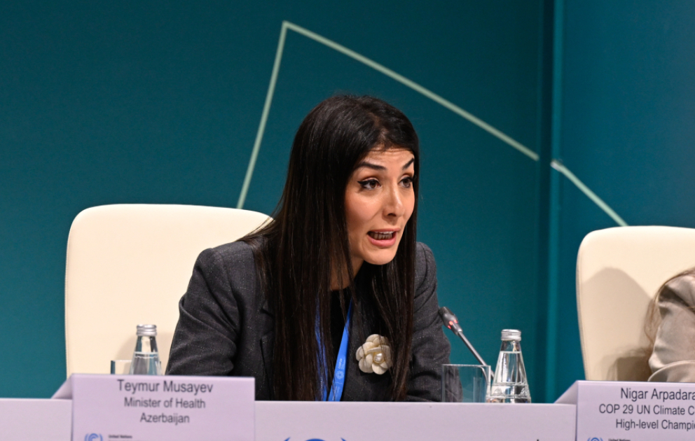 Nigar Arpadarai: İqlim və sağlamlıq üçün COP Prezidentlik Koalisiyasını işə salırıq