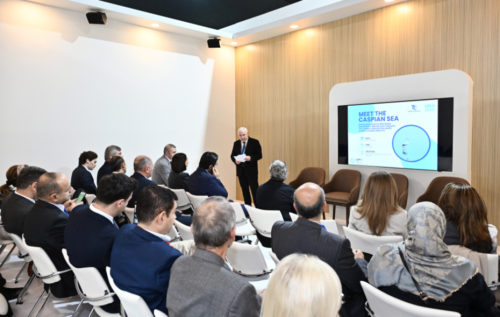 COP29-da Xəzər dənizinin ekoloji problemləri və çirklənmə mənbələri müzakirə olunub