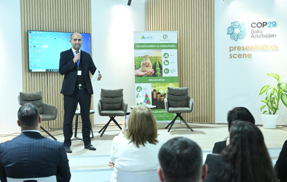 COP29 çərçivəsində iqlimə dayanıqlı aqrar sektorun inkişafına dair tədbir keçirilib