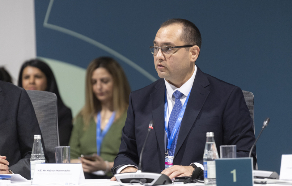 COP29 çərçivəsində “İqlimə dayanıqlı kənd təsərrüfatı təcrübələrinin inkişafı üzrə yüksəksəviyyəli nazirlərin görüşü” keçirilib