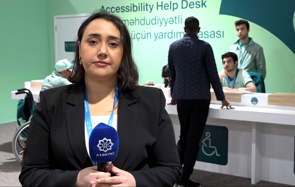 COP29-da fiziki məhdudiyyətli insanların rahatlığı üçün bütün şərait yaradılıb
