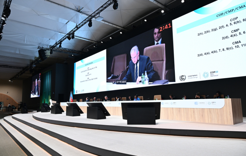 COP29-un bağlanış plenar iclasında Paris Sazişinin 6-cı maddəsi tam təsdiqlənib