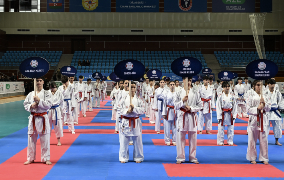 Karate üzrə Azərbaycan birinciliyi və çempionatının açılış mərasimi olub