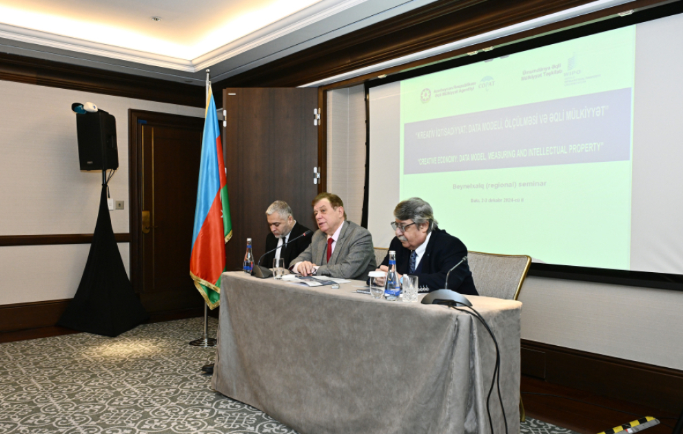 “Kreativ iqtisadiyyat: data modeli, ölçülməsi və əqli mülkiyyət” mövzusunda birgə regional seminar keçirilir