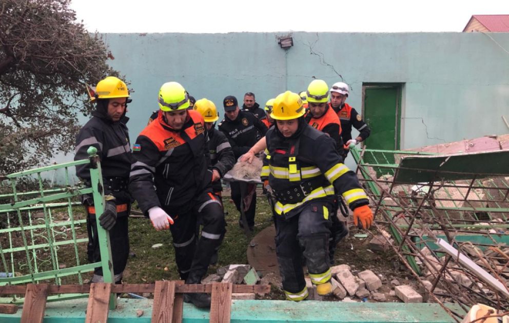 Novxanıda baş verən partlayışda iki nəfər xəsarət alıb