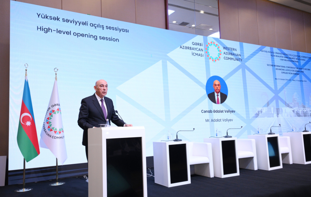 “Ermənistandan zorla çıxarılan azərbaycanlılar üçün ədalətin təmin edilməsi” mövzusunda ikinci beynəlxalq konfransın açılışı olub