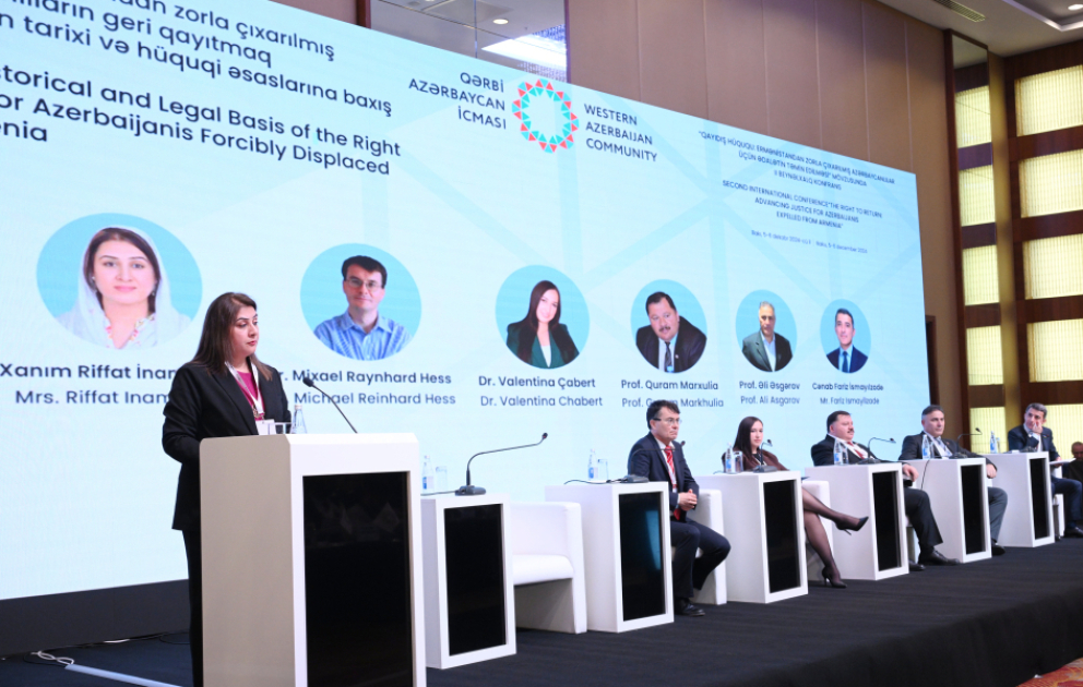 Bakıda Ermənistandan zorla çıxarılmış azərbaycanlıların geri qayıtmasının hüquqi əsasları mövzusunda panel sessiyası keçirilib