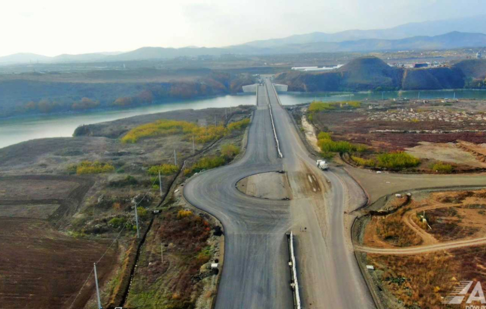 Ağdam-Füzuli avtomobil yolunun inşası sürətlə davam etdirilir