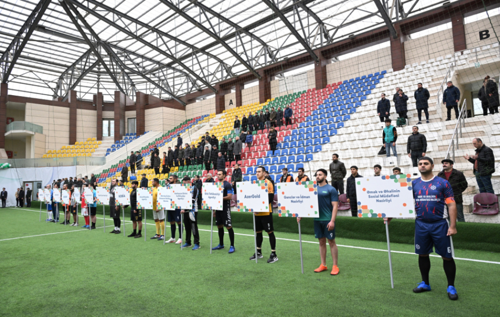Dövlət qurumları arasında III minifutbol turnirinin açılış mərasimi keçirilib
