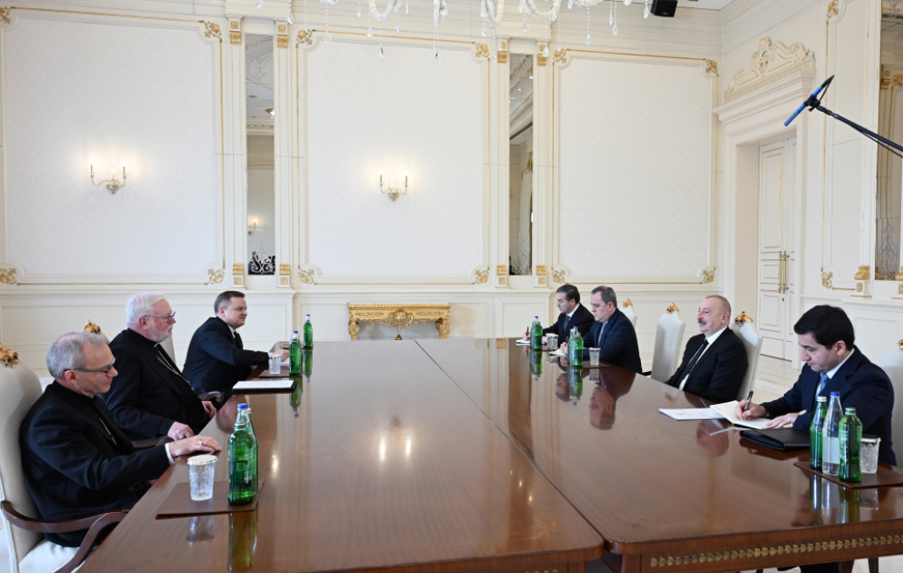 President Ilham Aliyev received Holy See's Secretary for Relations with States and International Organizations