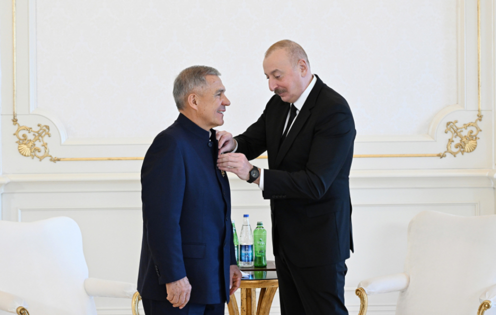 President Ilham Aliyev met with Rais of the Republic of Tatarstan of Russia