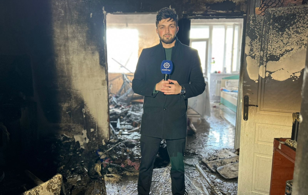 Saray qəsəbəsində yanğın baş verən binadan ən son məlumatlar