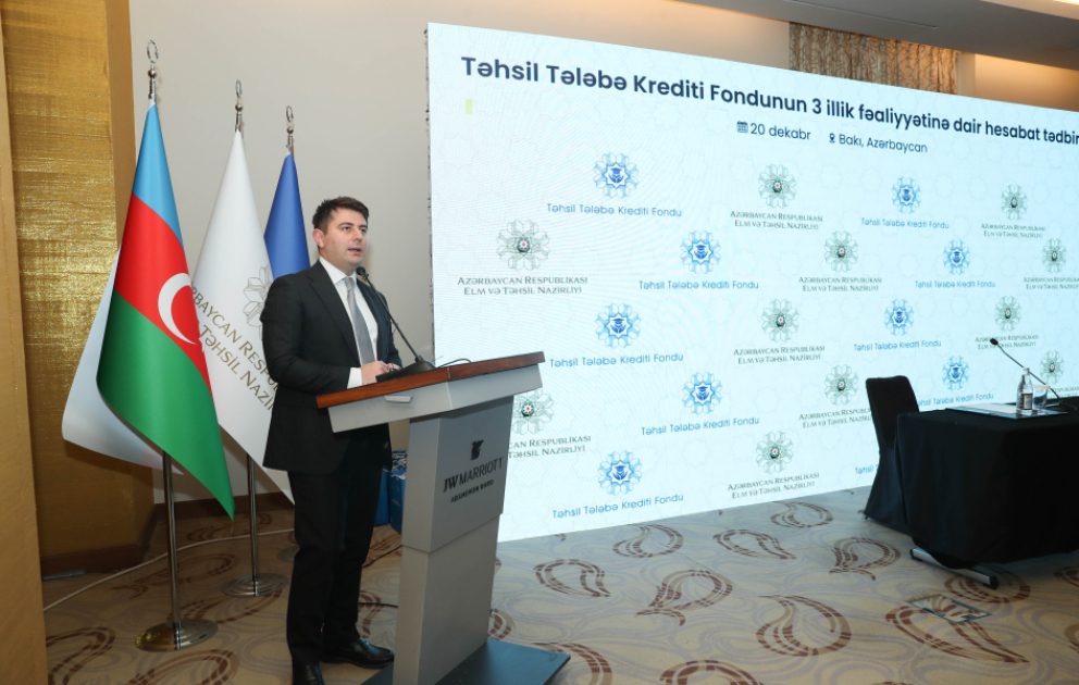 Təhsil Tələbə Krediti Fondunun 3 illik fəaliyyətinə dair hesabat tədbiri keçirilib