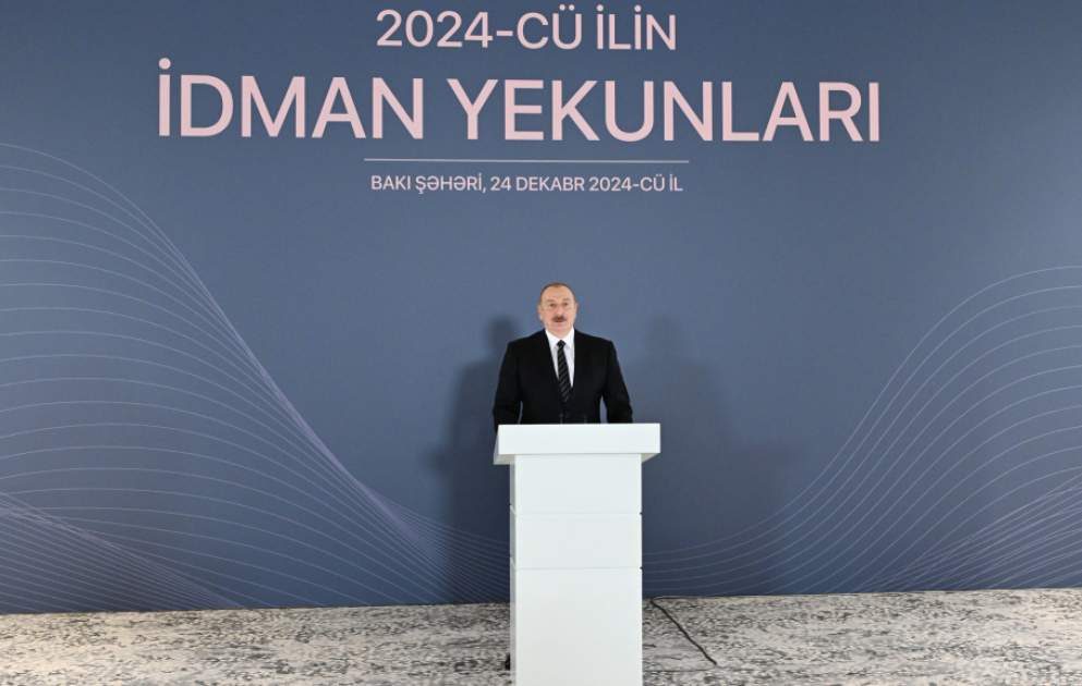 President Ilham Aliyev attended ceremony dedicated to 2024 sports results