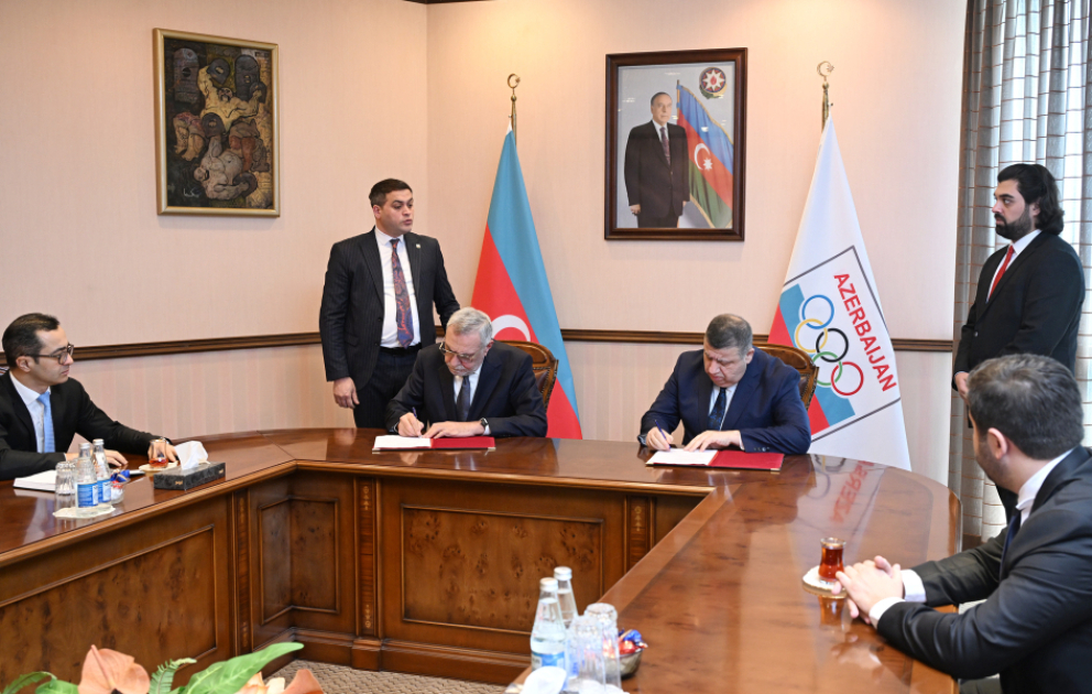 Milli Olimpiya Komitəsi ilə Azərbaycan Respublikası Kino Agentliyi arasında əməkdaşlıq memorandumu imzalanıb