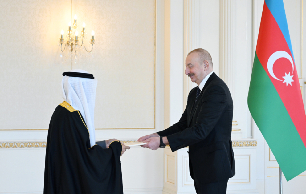 President Ilham Aliyev received credentials of incoming Ambassador of Kuwait to Azerbaijan