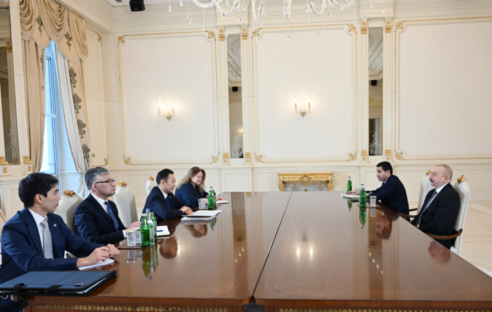 Le président Ilham Aliyev reçoit le secrétaire général de la CICA Kairat Sarybay