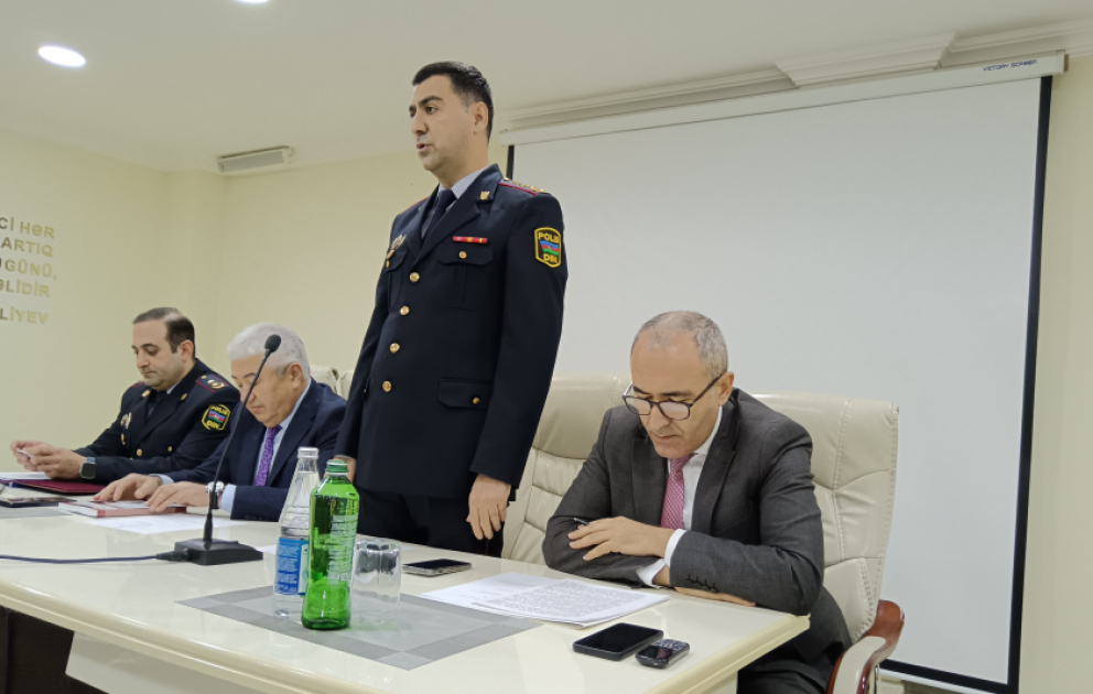 Seçkilərdə polisin xidməti fəaliyyətinə həsr olunan növbəti seminar-müşavirə Şirvanda keçirilib