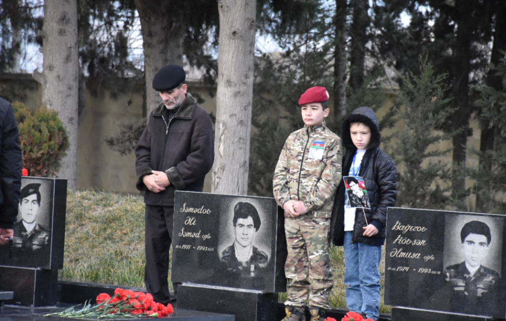 İmişlidə Şəhidlər xiyabanı ziyarət olunub
