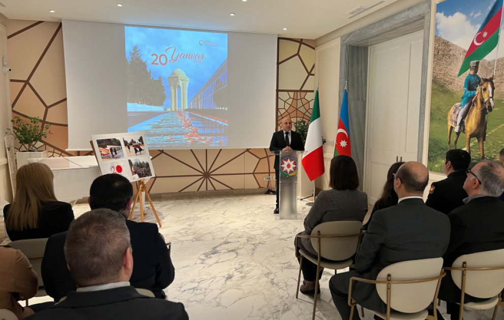 İtaliyada 20 Yanvar faciəsi qurbanlarının xatirəsi yad edilib