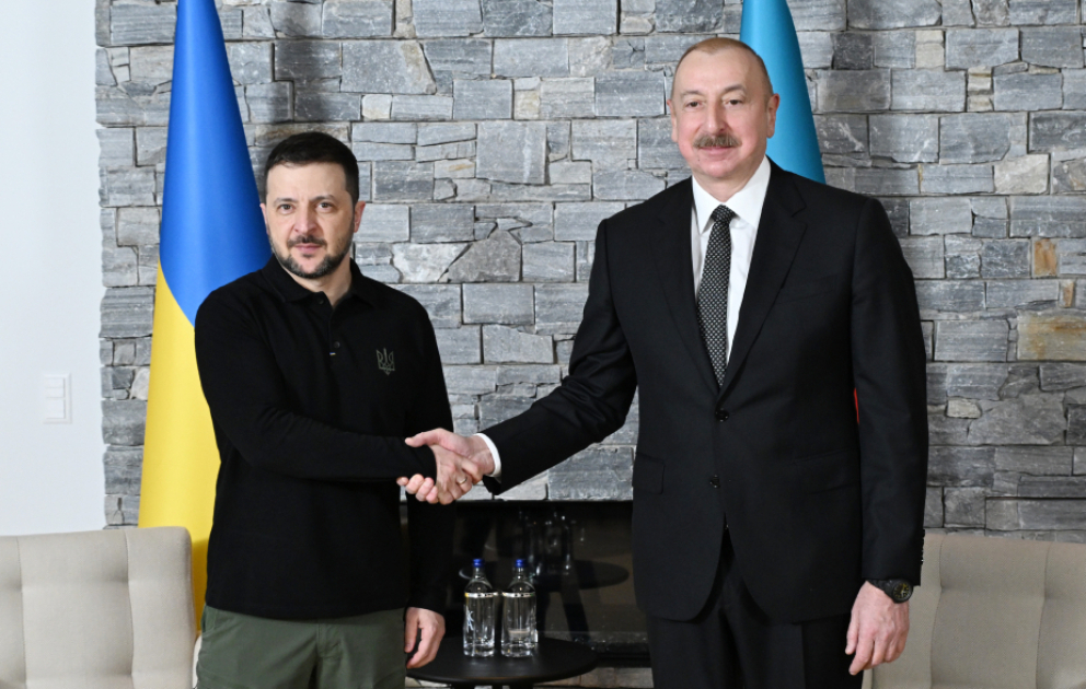 President of Azerbaijan Ilham Aliyev met with President of Ukraine in Davos