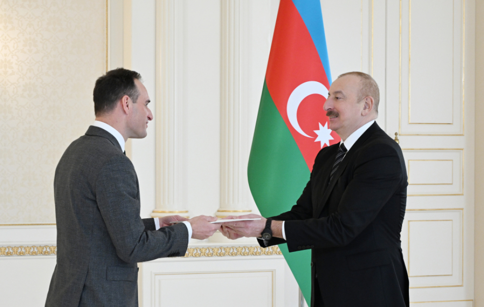 Prezident İlham Əliyev Sloveniyanın Azərbaycanda yeni təyin olunmuş səfirinin etimadnaməsini qəbul edib