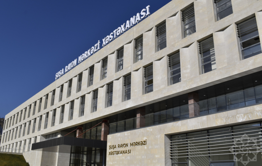 Şuşa Rayon Mərkəzi Xəstəxanasının inşası yekunlaşır
