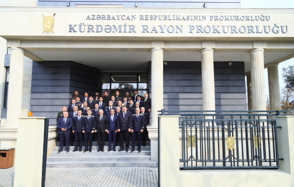 Kürdəmirdə rayon prokurorluğunun yeni inzibati binası istifadəyə verilib