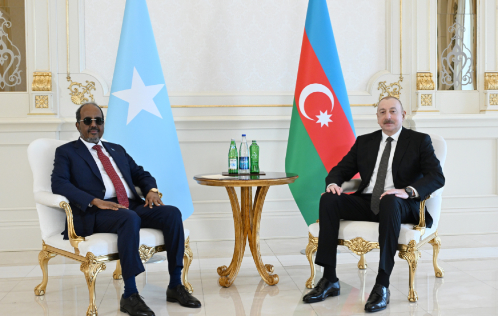 President of Azerbaijan Ilham Aliyev held one-on-one meeting with President of Somalia Hassan Sheikh Mohamud
