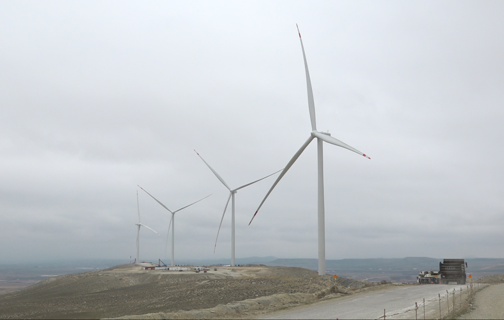 “Xızı-Abşeron” Külək Elektrik Stansiyasında tikinti işləri sürətlə davam edir