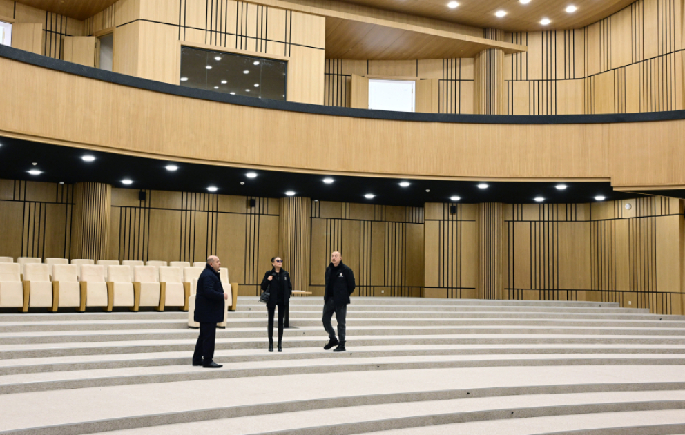 President Ilham Aliyev examined construction progress at Aghdam Mugham Center