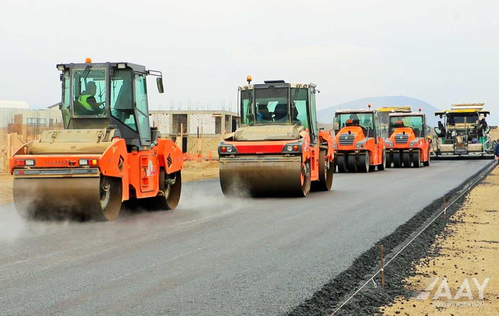 AAYDA: Füzuli şəhərinin daxili yollarının tikintisi sürətlə və keyfiyyətlə icra olunur