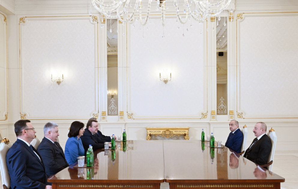 Президент Азербайджана Ильхам Алиев принял председателя Совета Республики Национального собрания Беларуси