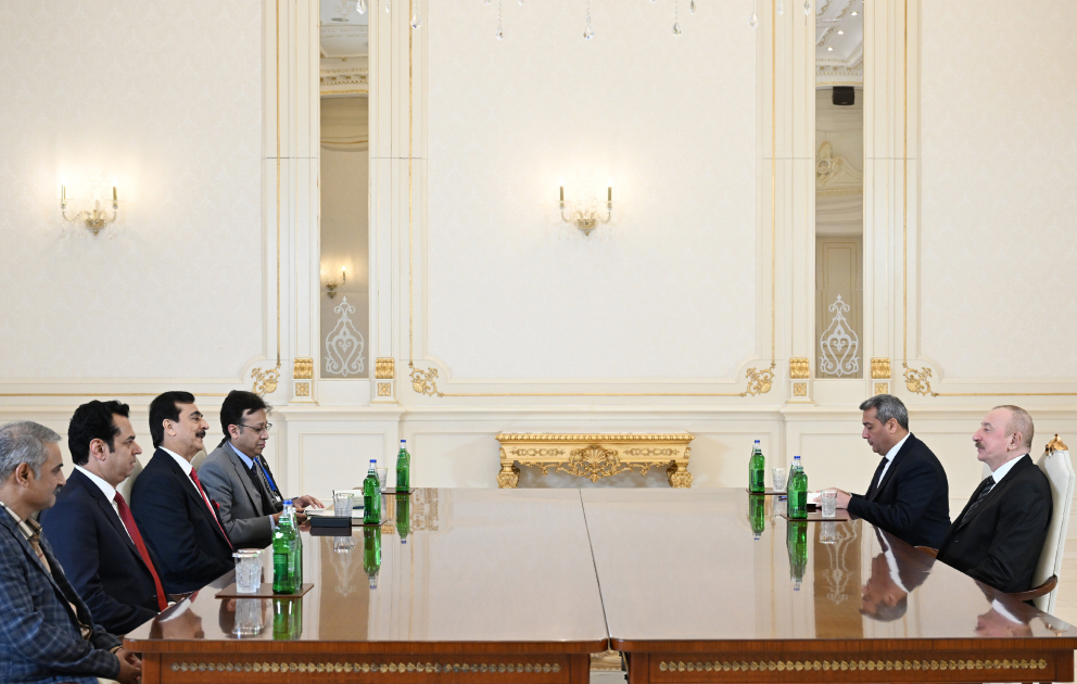 President of Azerbaijan Ilham Aliyev received Chairman of Pakistan’s Senate
