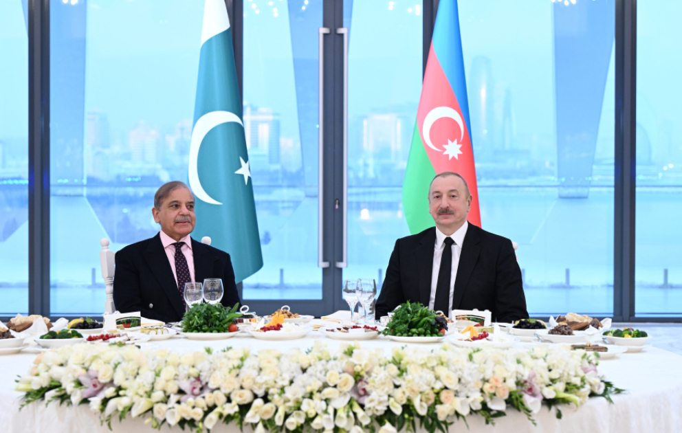 State banquet on behalf of President Ilham Aliyev hosted in honor of Pakistan’s Prime Minister