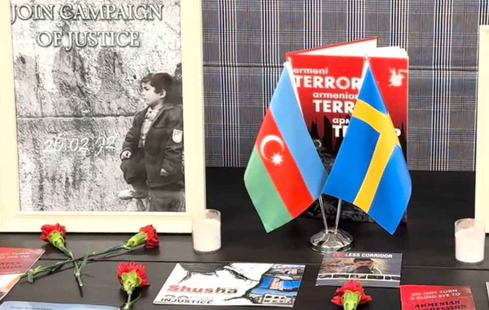 Xocalı soyqırımının ildönümü ilə əlaqədar Stokholmda anım mərasimi təşkil edilib