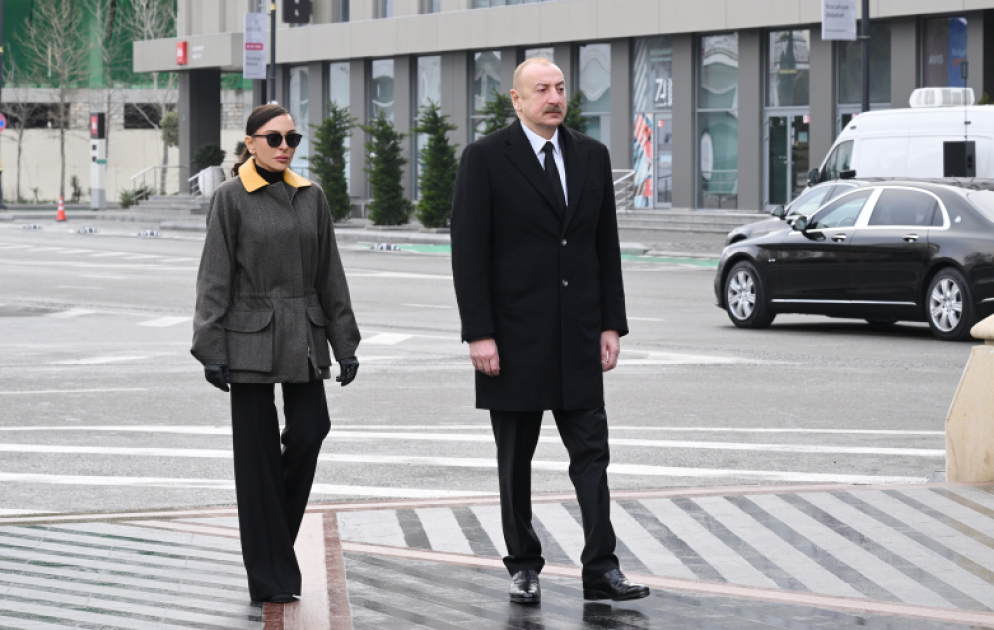 President Ilham Aliyev and First Lady Mehriban Aliyeva visited Khojaly Genocide Memorial